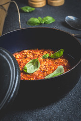 Italian pasta spaghetti bolognese