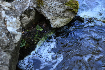 water and rocks