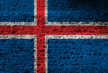 National flag colored depicted in paint on a man's face close-up, isolated on a white background