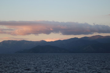 sunset Lake Tahoe