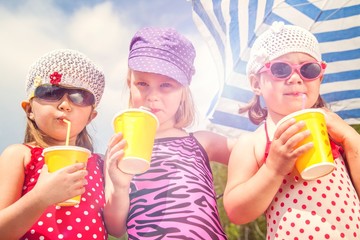 Fun kids on the beach