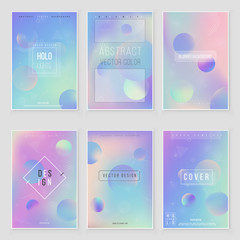 Furistic modern holographic cover set. 