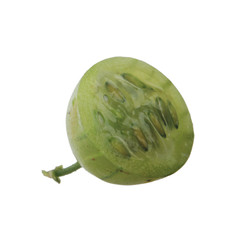 slice of gooseberry isolated on white background