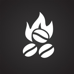 Coffe related icon on background for graphic and web design. Simple illustration. Internet concept symbol for website button or mobile app.