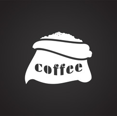 Coffe related icon on background for graphic and web design. Simple illustration. Internet concept symbol for website button or mobile app.