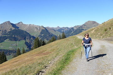 Wandern bei Oberpartnom, Vorarlberg