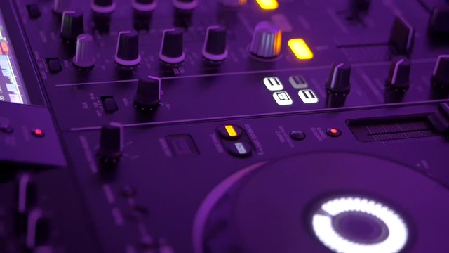 Dj deck digital player nightclub