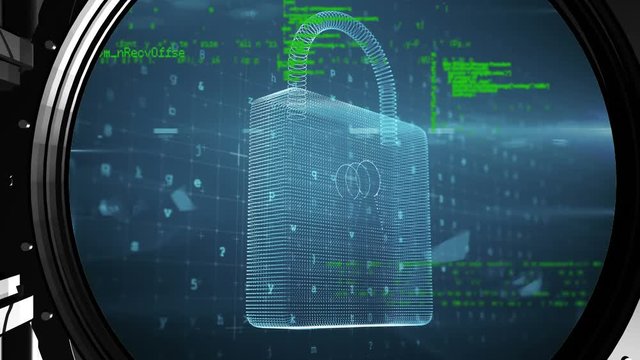 Digital lock in a vault