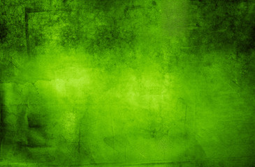 Grungy green concrete wall texture background