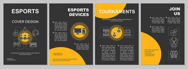 Esports brochure template layout