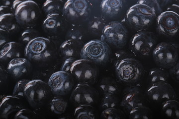 fresh  bilberries background