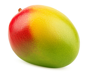 mango isolated on white background, clipping path, full depth of field