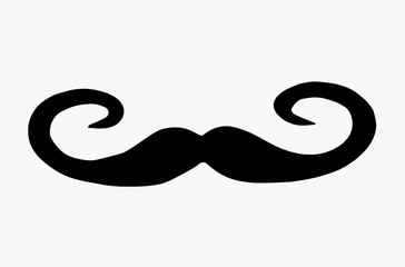 Mustache Icon Vector Design Template