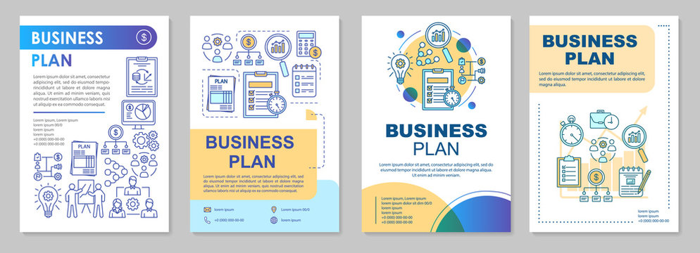 Business plan brochure template layout