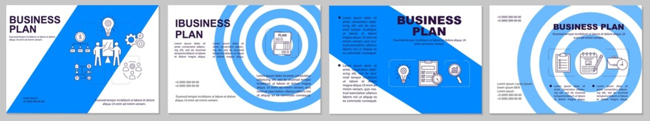 Business plan brochure template layout © bsd studio