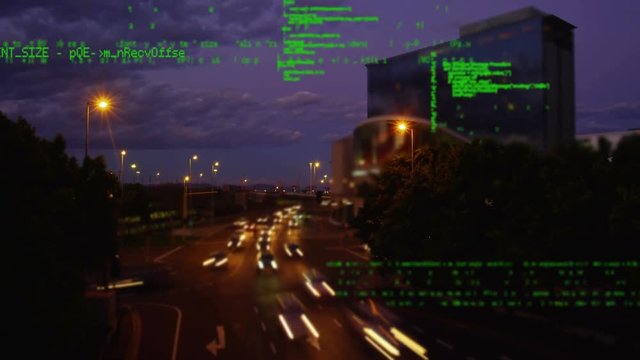 Program codes and a busy road