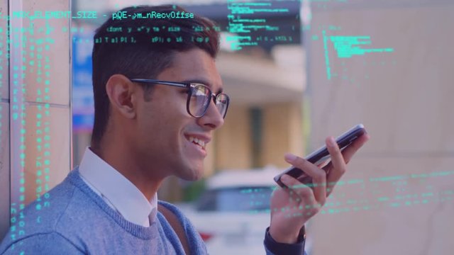 Man using a mobile phone