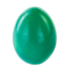 green egg isolated on white background