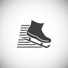 Performance icon on background for graphic and web design. Simple illustration. Internet concept symbol for website button or mobile app.