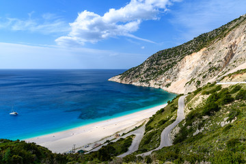 Fototapeta na wymiar Myrtos Beach, Kefalonia, Grecja