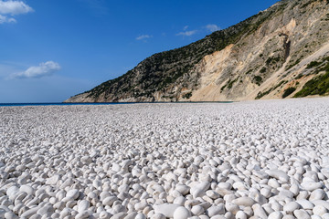 kamienna plaża Myrthos. Kefalonia, Grecja © TOP67