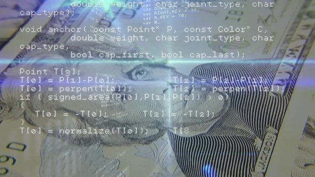 Dollar bills and program codes
