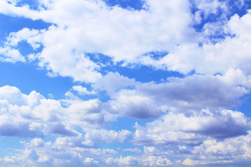 Obraz premium Beautiful cumulus clouds. Background. Texture.