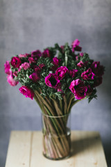 Beautiful bouquet of flowers in a vase
