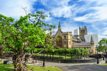 Fototapeta premium Westminster abbey in London Uk