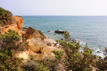 Calas de Roche, virgin beaches in Conil de la Frontera, Cádiz (Spain)