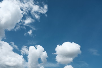 Blauer Himmerl und Wolken