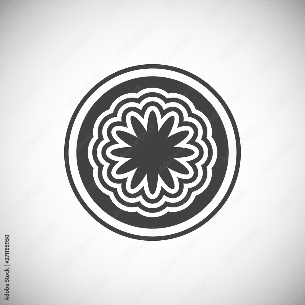 Poster coffe related icon on background for graphic and web design. simple illustration. internet concept s