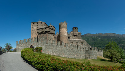 Fototapeta na wymiar Valle d'Aosta Castle Fénis