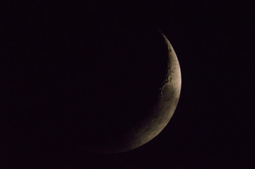 Obraz na płótnie Canvas 流れる雲が隠す月DSC0953