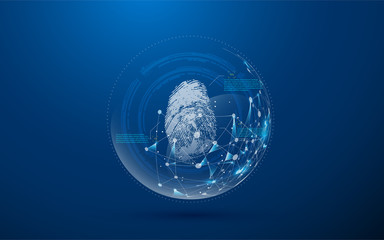 digital cybersecurity sci fi futuristic concept background