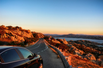 And the way that leads us to destionazione. Panoramic road to La Maddalena - Sardinia