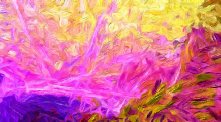 Colorful smooth paint strokes abstract background. Fashion beauty pattern for creating design banners, flyers, printed production backdrops and digital or web ideas. Drawing imitation texture.