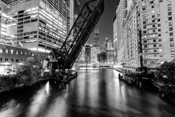 Foto op Aluminium bridge at night © MARIO