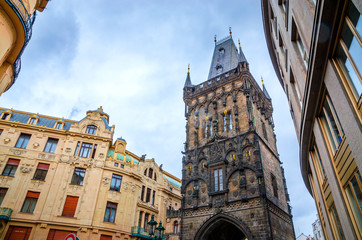 Obraz premium Cozy streets of Old Town Prague, Czech Republic.