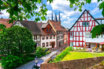 Beautiful old town of Gelnhausen, Hesse, Germany