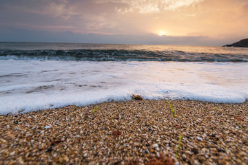 Beautiful tropical sunrise on the beach.