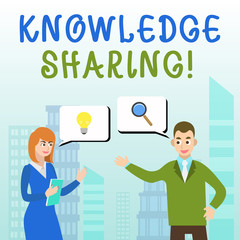 Handwriting text writing Knowledge Sharing. Conceptual photo deliberate exchange of information that helps with agility Business Partners Colleagues Jointly Seeking Problem Solution Generate Idea