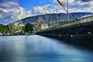 Mont-Blanc bridge of Geneva