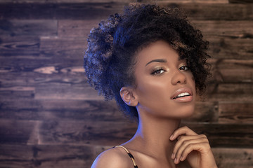 Beauty portrait of afro woman.