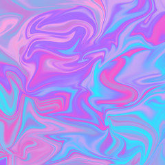 Holographic Swirls Background - Abstract holographic marbling effect with iridescent colors