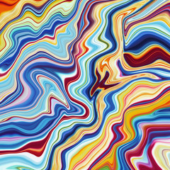 Abstract Marble Swirls Background - Fluid marbling effect with subtle gold veining accents