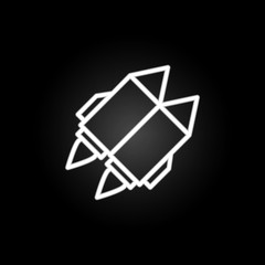 technology robot neon icon. Elements of technology set. Simple icon for websites, web design, mobile app, info graphics