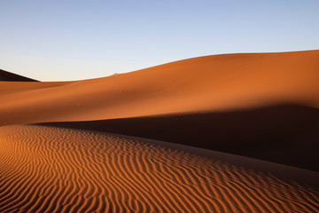 The Sahara Desert with its beautiful forms and shapes