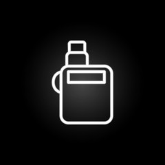 electronic cigarette, smoke, technology, steam neon icon. Elements of quit smoking set. Simple icon for websites, web design, mobile app, info graphics