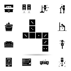 Karaoke, domino, gaming icon. Universal set of karaoke for website design and development, app development